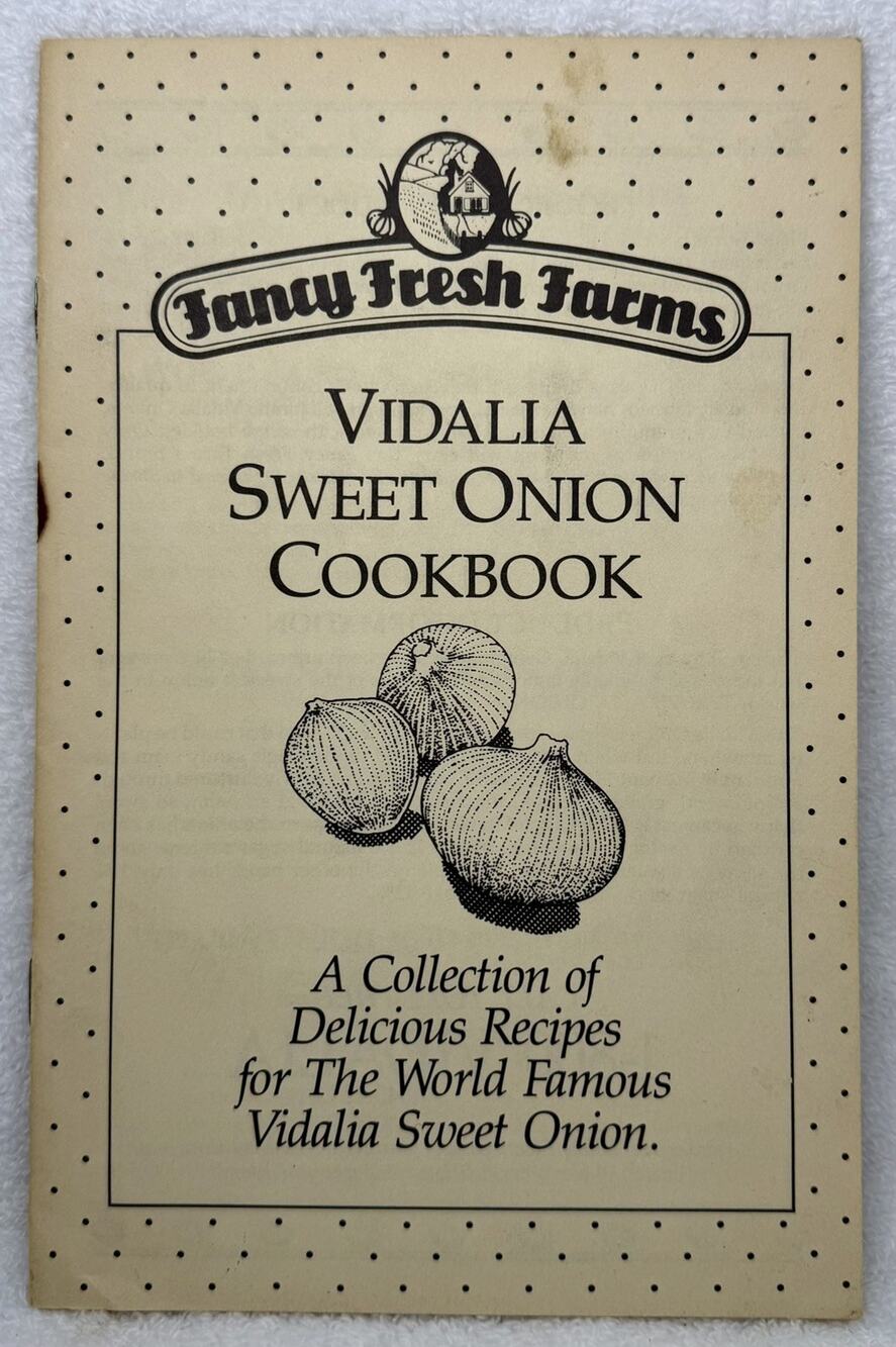 VTG 1980s Fancy Fresh Farms Vidalia Sweet Onion Cookbook Pamphlet Glennville, GA